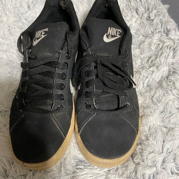 Nike men black/White ✔️court low tops leather casual shoes - Picture 2 of 6